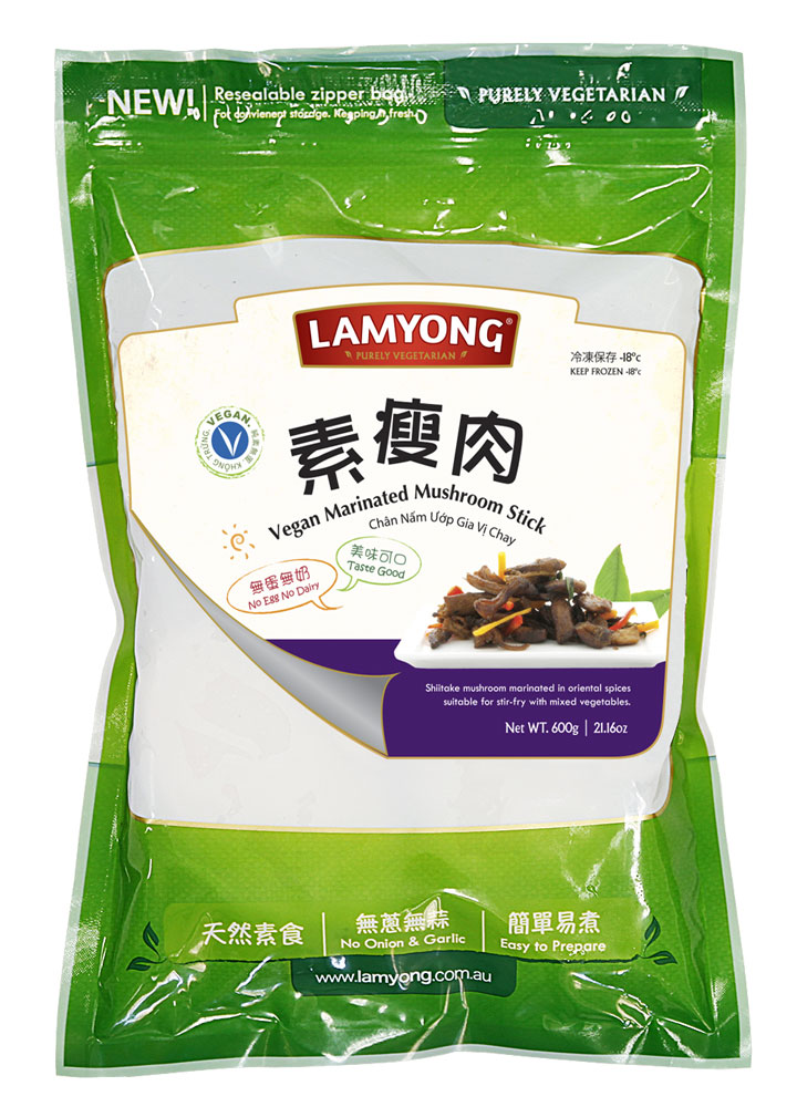 Lamyong Vegan Marinated Mushroom Stick